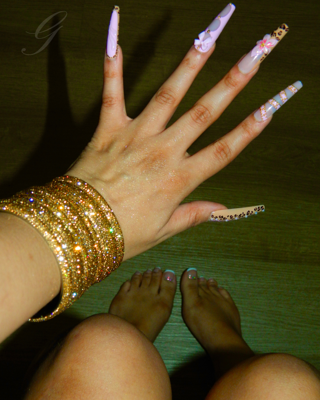 Crystal Rhinestone Bangles 3-Pack