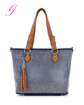 Diamond Denim Tote