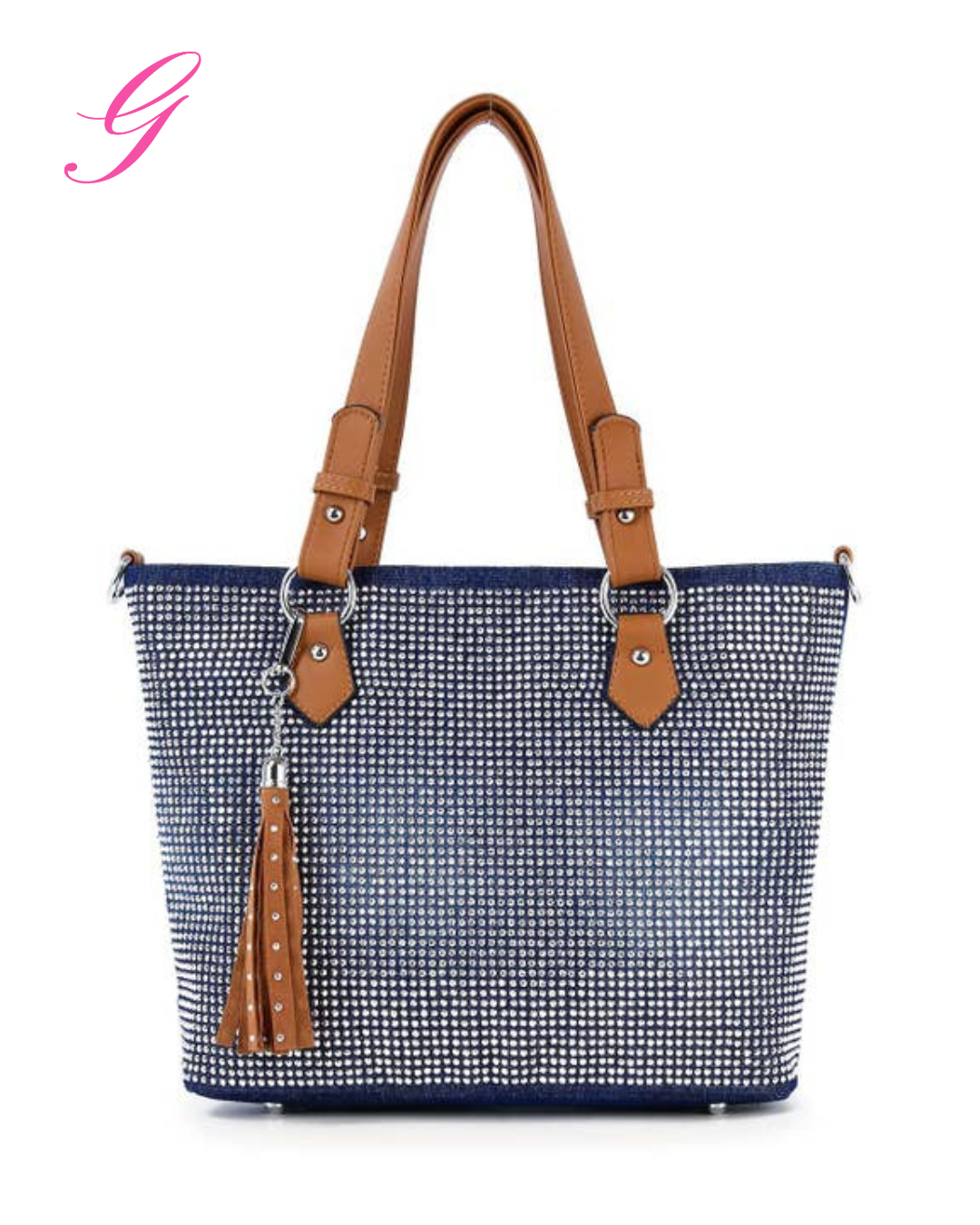 Diamond Denim Tote