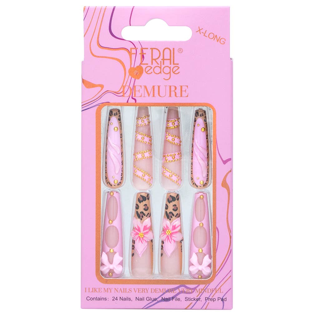 Glam Girl Leopard Press-On Nails